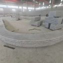 铁岭 芝麻白异形坐凳，自然面光面弧形加工