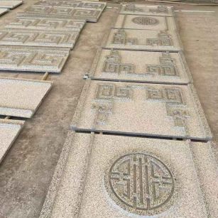 铁岭 白麻花岗岩外墙立面雕刻板