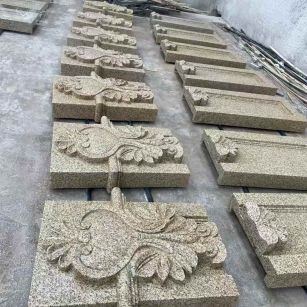 铁岭 黄金麻花岗岩别墅外墙雕刻板
