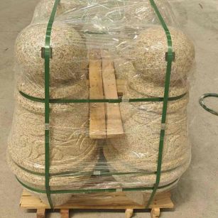 铁岭 黄金麻异形定制雕花——棒棒糖挡车柱