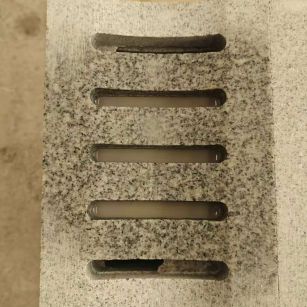 铁岭 芝麻白拉丝面花岗岩U型开槽排水槽