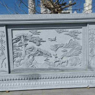 铁岭 芝麻白大型照壁，屏风，影壁