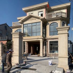 铁岭 黄金麻花岗岩荔枝面别墅外墙干挂私家专属