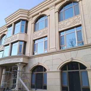 铁岭 黄金麻花岗岩别墅外墙干挂