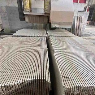 铁岭 车间生产日常，黄金麻白麻花岗岩