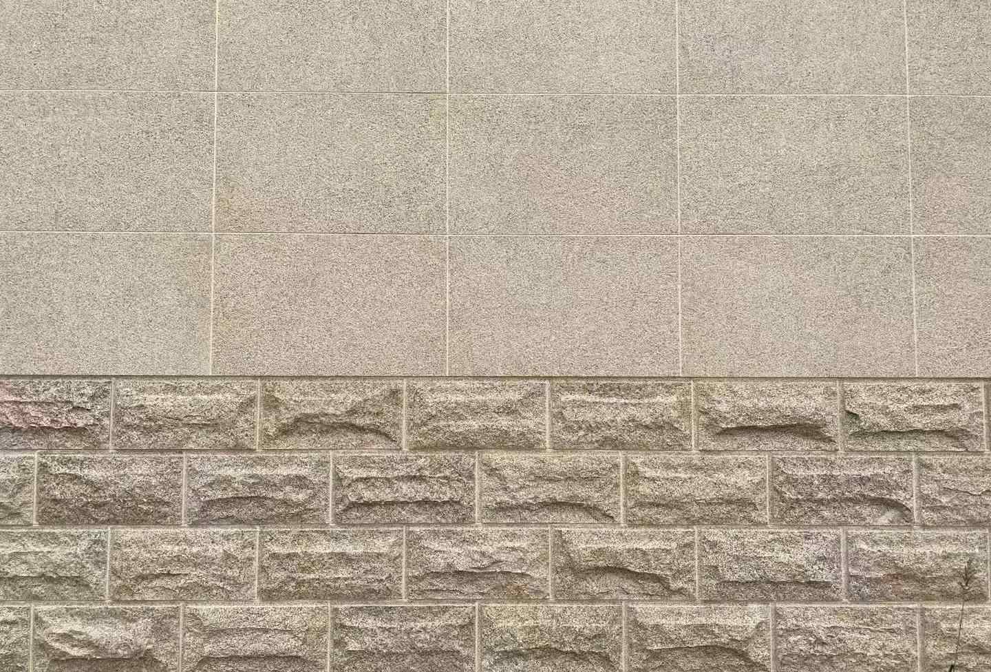 铁岭 黄金麻自然面蘑菇石配荔枝面干挂