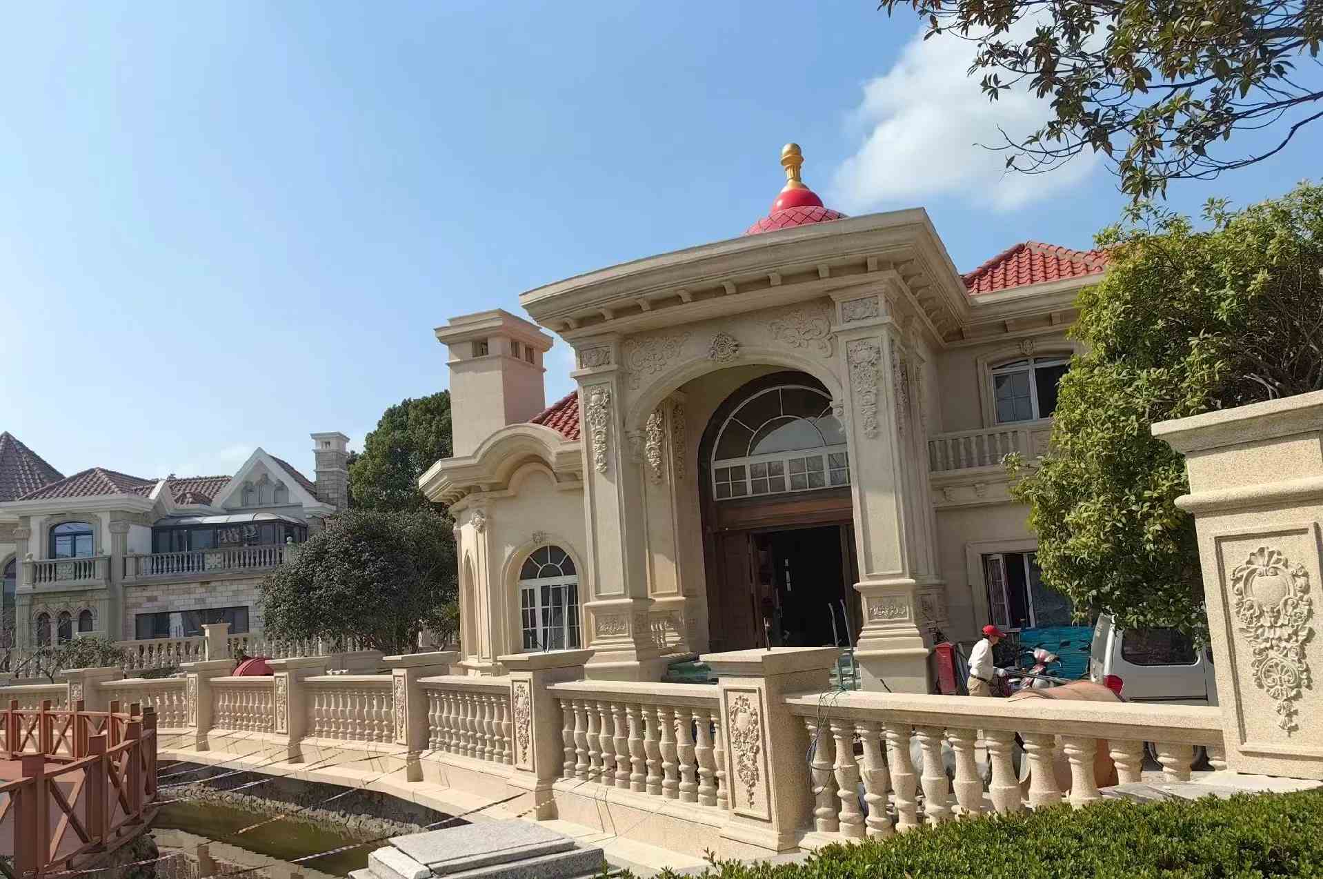 铁岭 黄金麻花岗岩欧式别墅