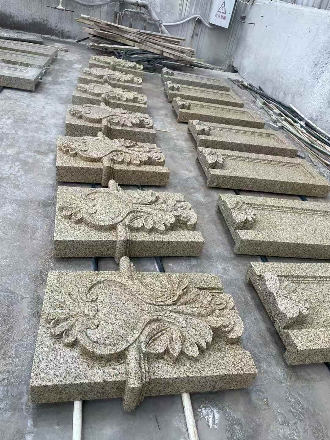 铁岭 黄金麻花岗岩别墅外墙雕刻板