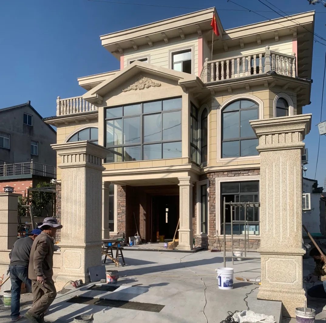 铁岭 黄金麻花岗岩荔枝面别墅外墙干挂私家专属